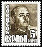 Spain - 1948 - Franco - 5 CTS - Brown - Spain, Franco - Edifil 1020 - General Franco. Francisco Franco Bahamonde - 0